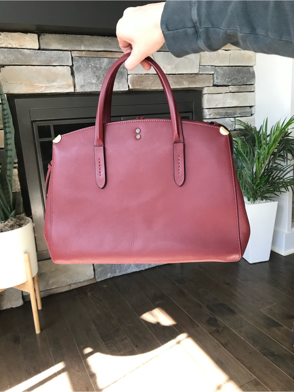 Coach 1941 Cooper Carryall Leather Purse, Bordeaux 22821 - Picture 5 of 15